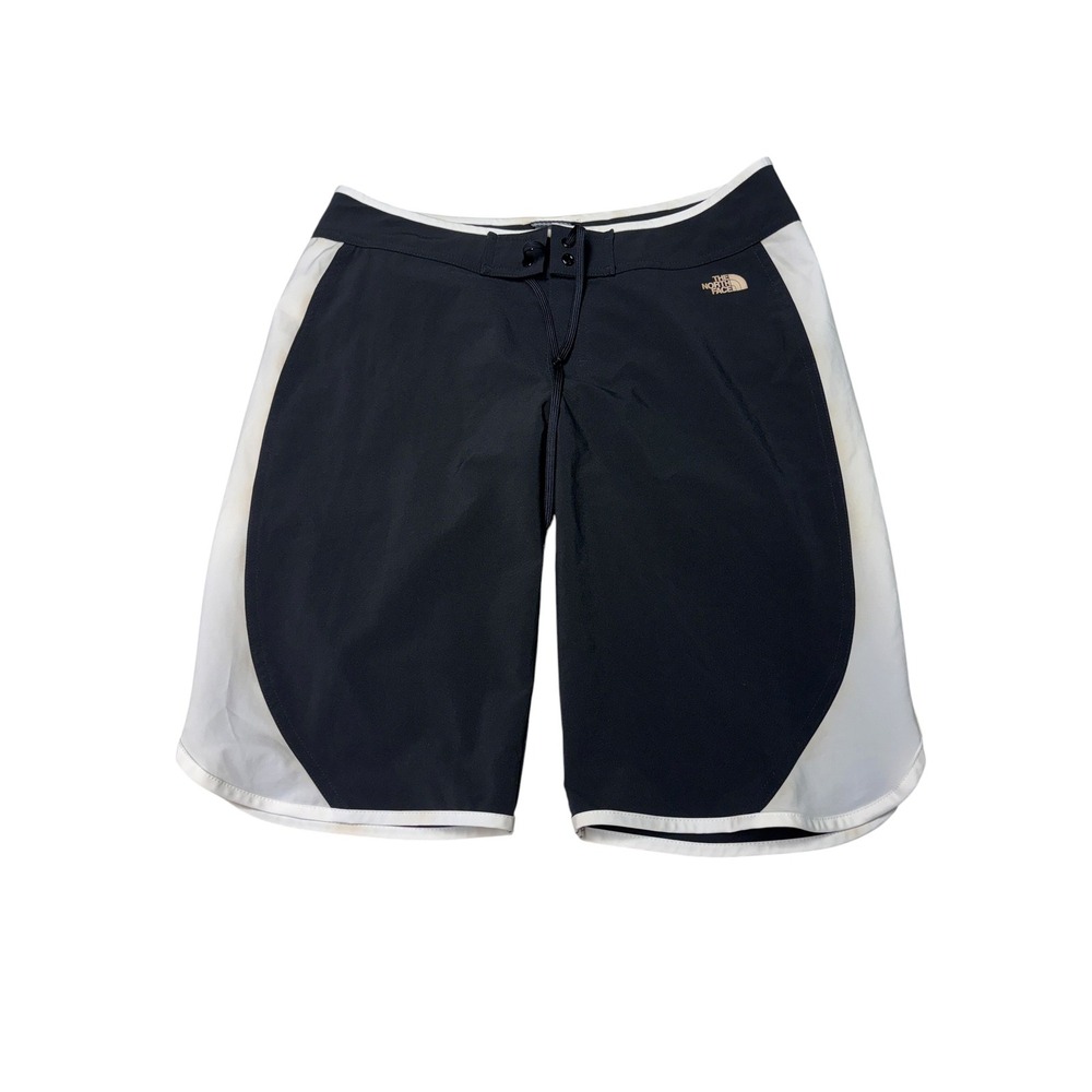 The North Face Women Black White Apex Board Shorts Size 8 W32 L12 Colorblock
